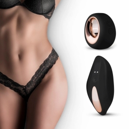 PantyRebel Wireless Vibrating Panty Set with Remote Control - Black, Adjustable Fit