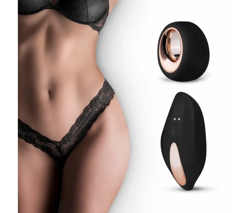 PantyRebel Wireless Vibrating Panty Set with Remote Control - Black, Adjustable Fit