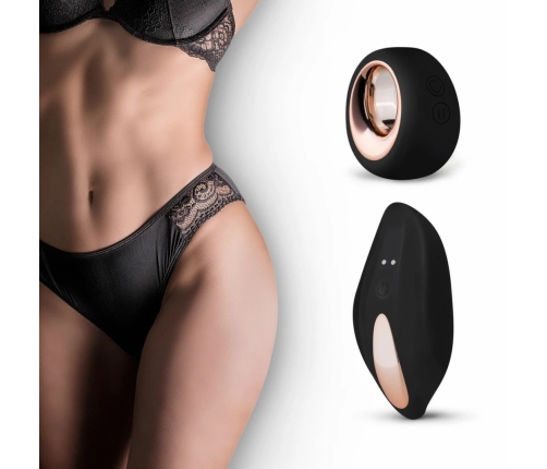 PantyRebel Vibrating Panties Set with Wireless Remote - Black, Size M/L