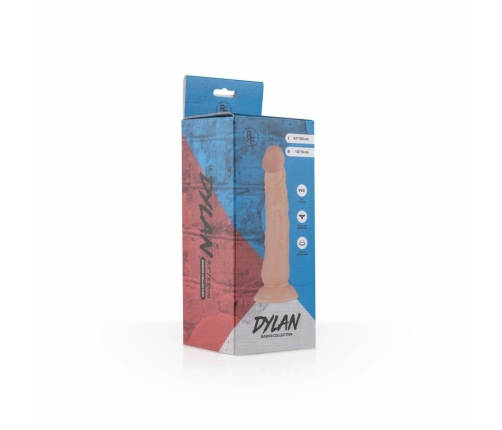 Real Fantasy Dylan Flexible Model with Suction Cup - 18 cm, Skin Tone