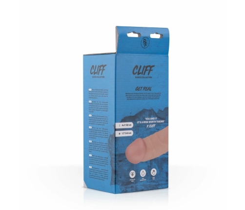 Real Fantasy Cliff Model 22cm - Anatomical Silicone System, Suction Base