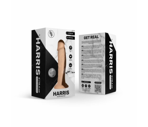 Real Fantasy Deluxe Harris Model, Flexible Silicone, 15 cm, Beige