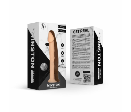 Real Fantasy Winston 18 cm Vibrating Flexible Intimate Device, Beige