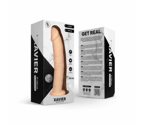 Real Fantasy Deluxe Xavier Silicone Intimate Model 23 cm Flexible Shaft