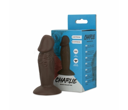Real Fantasy Charlie Model Intimate Plug with Suction Base 11.5 cm Beige