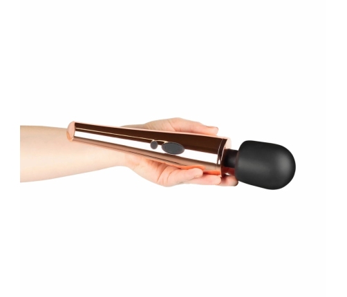 Rosy Gold Nouveau Wand Massager - Rechargeable, 10 Modes, Flexible Head