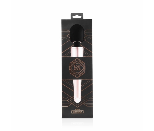 Rosy Gold Nouveau Wand Massager - Rechargeable, 10 Modes, Flexible Head