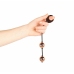 Rosy Gold Nouveau Metal Pelvic Floor Training Balls with Pull Ring