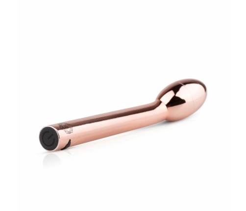 Rosy Gold Curved G-Spot Vibrator USB Rechargeable Waterproof Model