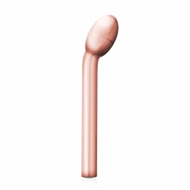Rosy Gold Curved G-Spot Vibrator USB Rechargeable Waterproof Model