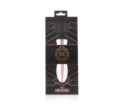 Rosy Gold Nouveau Curve Massager - Rechargeable Flexible Wand, 10 Modes
