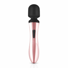 Rosy Gold Nouveau Curve Massager - Rechargeable Flexible Wand, 10 Modes