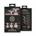 Rosy Gold Metal Plug Set 3 Sizes - Rose Gold, Black Crystal Base