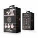 Rosy Gold Metal Plug Set 3 Sizes - Rose Gold, Black Crystal Base