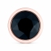 Rosy Gold Metal Plug Set 3 Sizes - Rose Gold, Black Crystal Base