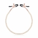 Rosy Gold Pearls Adjustable Nipple Clamps with Decorative Chain