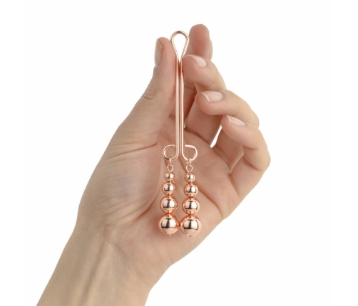 Rosy Gold Precision Clamp with Subtle Weight - Elegant Metallic Finish