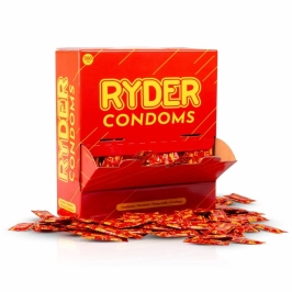 Ryder Classic Latex Condoms 500-Pack - Lubricated, Standard Size