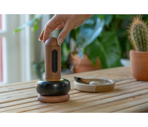 S2 Hot Stone Massage Wand - Handcrafted Bian Stone, 7 Modes, 4 Heat Levels