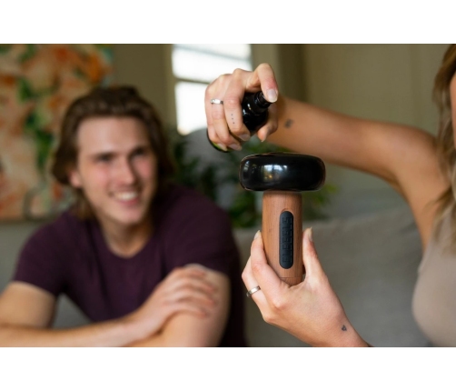 S2 Hot Stone Massage Wand - Handcrafted Bian Stone, 7 Modes, 4 Heat Levels