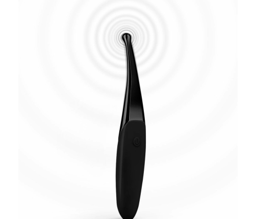 Shots Senzi Precision Vibrator Black - 12 Modes, Waterproof, USB Rechargeable