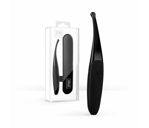 Shots Senzi Precision Vibrator Black - 12 Modes, Waterproof, USB Rechargeable