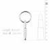 Sinner Gear Hollow Metal Urethral Sounding Plug with Pull Ring 8 mm