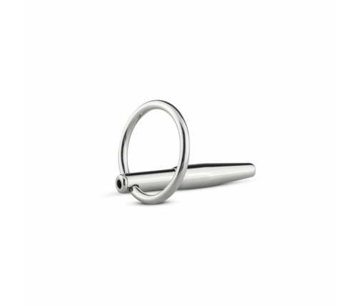 Sinner Gear Hollow Metal Urethral Sounding Plug with Pull Ring 8 mm