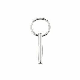 Sinner Gear Hollow Metal Urethral Sounding Plug with Pull Ring 8 mm