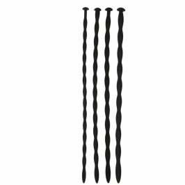 Ouch! Silicone Dilator Set Flexible Medical-Grade 5 Sizes Black