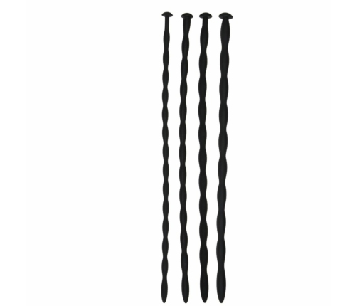 Ouch! Silicone Dilator Set Flexible Medical-Grade 5 Sizes Black