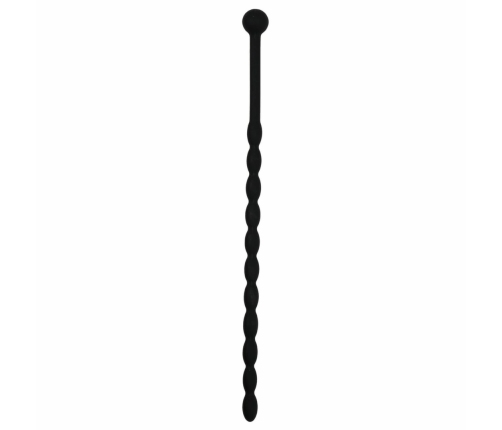 Sinner Gear Silicone Intimate Dilator - Black, Flexible Ribbed Design