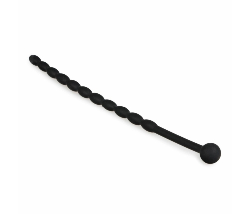 Sinner Gear Silicone Intimate Dilator - Black, Flexible Ribbed Design