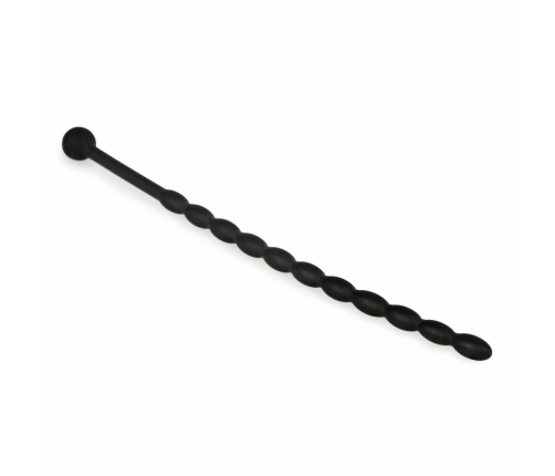 Sinner Gear Silicone Intimate Dilator - Black, Flexible Ribbed Design