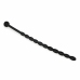 Sinner Gear Silicone Intimate Dilator - Black, Flexible Ribbed Design