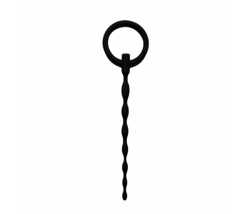 Sinner Gear Silicone Urethral Sound with Pull Ring - Flexible Wavy Design