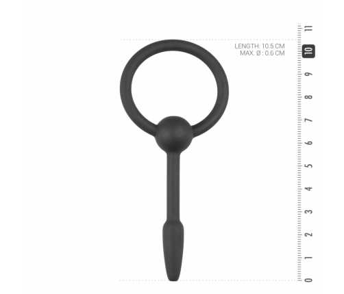 Mister B Silicone Urethral Plug with Pull Ring - Small, Flexible Model