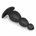 Sinner Gear Hollow Silicone Black Plug - Anatomical Design, Large