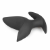 EasyToys Silicone Anchor Plug Small - Flexible Intimate Accessory, Black
