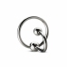 Sinner Gear Stainless Steel Glans Ring with Retention Plug, Silver, M