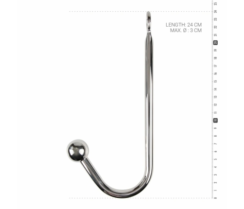 Sinner Gear Steel Bondage Hook with 1 Ball - Anatomic Restraint System