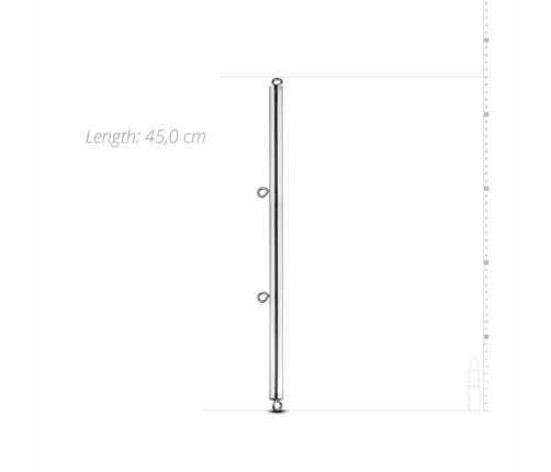 Sinner Gear Aluminum Adjustable Spreader Bar 45cm - Durable Bondage System