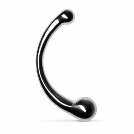 Sinner Gear Curvey Metal Intimate Stimulator Double-Ended Silver
