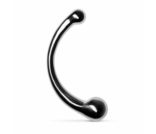 Sinner Gear Curvey Metal Intimate Stimulator Double-Ended Silver