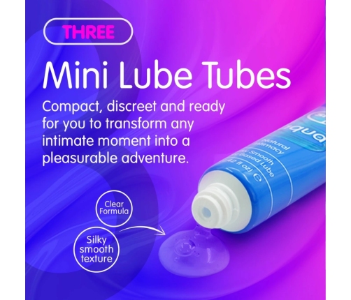 Skins Vital Lubricant Sample Tubes Set 3x12ml - Water & Silicone Based