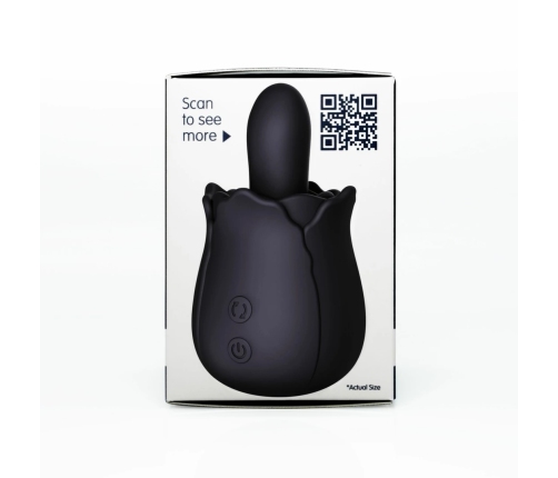 Skins Rose Buddies Bums N Roses Intimate Rotating Vibrator, Black