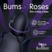 Skins Rose Buddies Bums N Roses Intimate Rotating Vibrator, Black