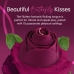 Skins Rose Buddies Flutterz Intimate Device Burgundy Waterproof USB
