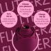 Skins Rose Buddies Flutterz Intimate Device Burgundy Waterproof USB