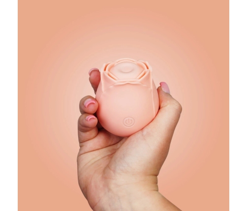 Skins Rose Buddies The Rose Purrz Vibrator Pink - 10-Speed, USB Rechargeable